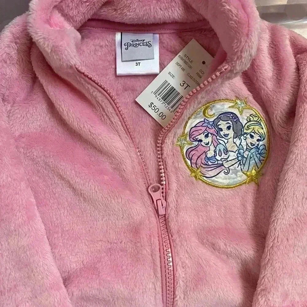 Disney Princess Soft Woobie Jacket. New with Tags. Size 3T - Picture 3 of 5